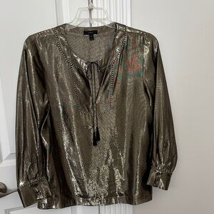 J Crew Metallic blouse  10